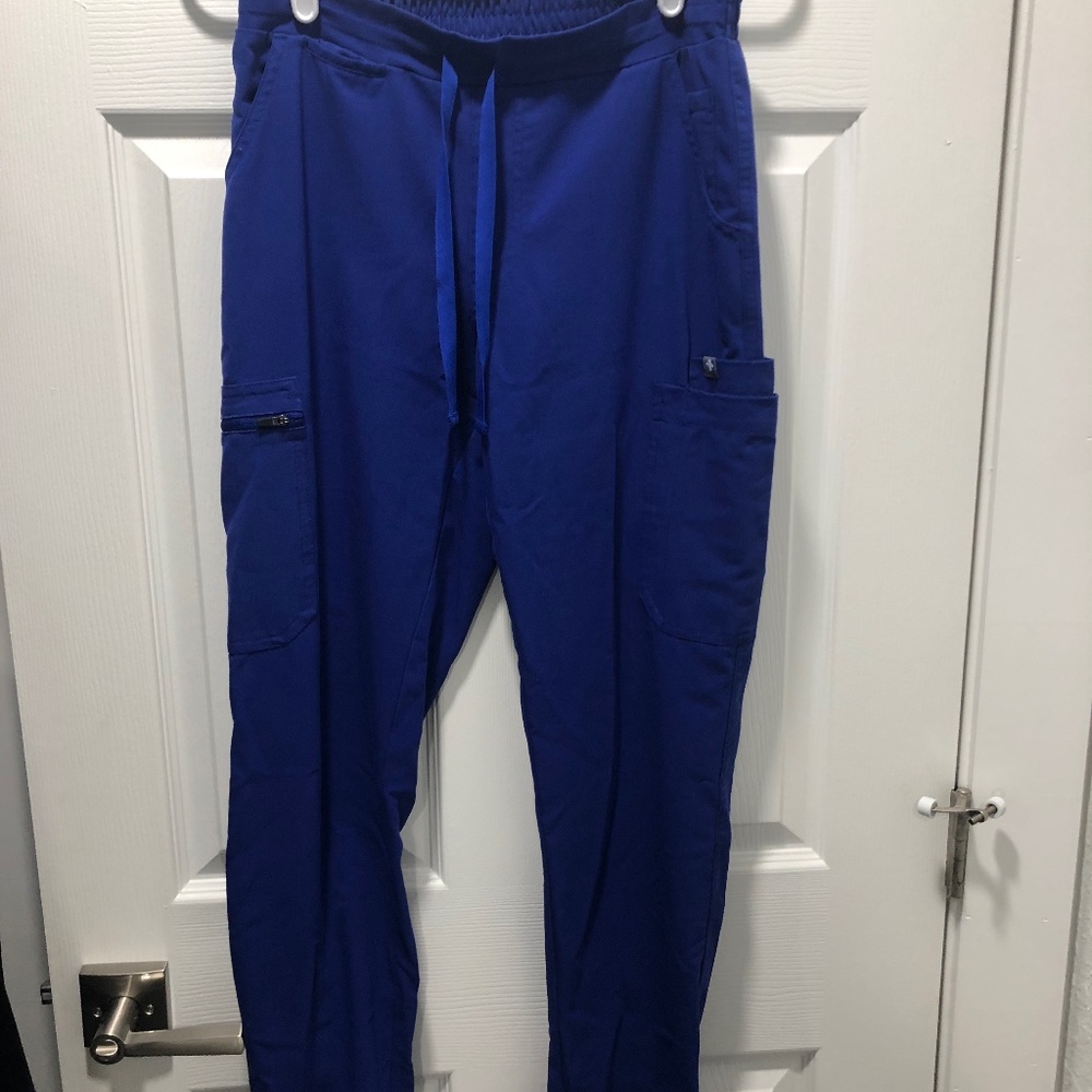 Figs Yola Skinny Scrub Pants in Royal Blue XS